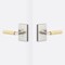 Sure-Loc Hardware Sure-Loc Hardware Levanto Privacy Rosette, Nickel, Knurled Grip in Satin Brass LV102 NI GRIP-KN SB - alternate 1